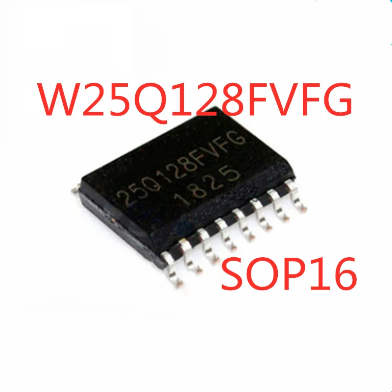 5 / 100% ǰ W25Q128FVFG 25Q128FVFG W25Q128FVFIG SOP-16 SMD 16M 128Mbit ޸ IC Ĩ  , ǰ